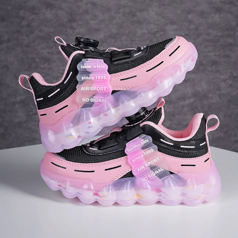 New Anti-skid Leather Kids Sneakers for 5-16Years Girls Casual Walking Footwear Non Slip Children Boys Sport Running Sneaker
