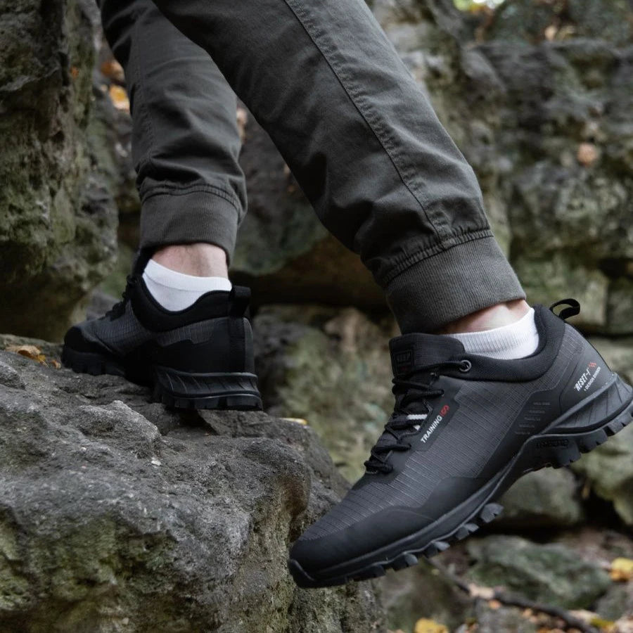 Baasploa Man Non-slip Sneakers Wear-Resistant Hiking Shoes Men Outdoor 2023 Waterproof Sneaker Light Male Walking Shoes