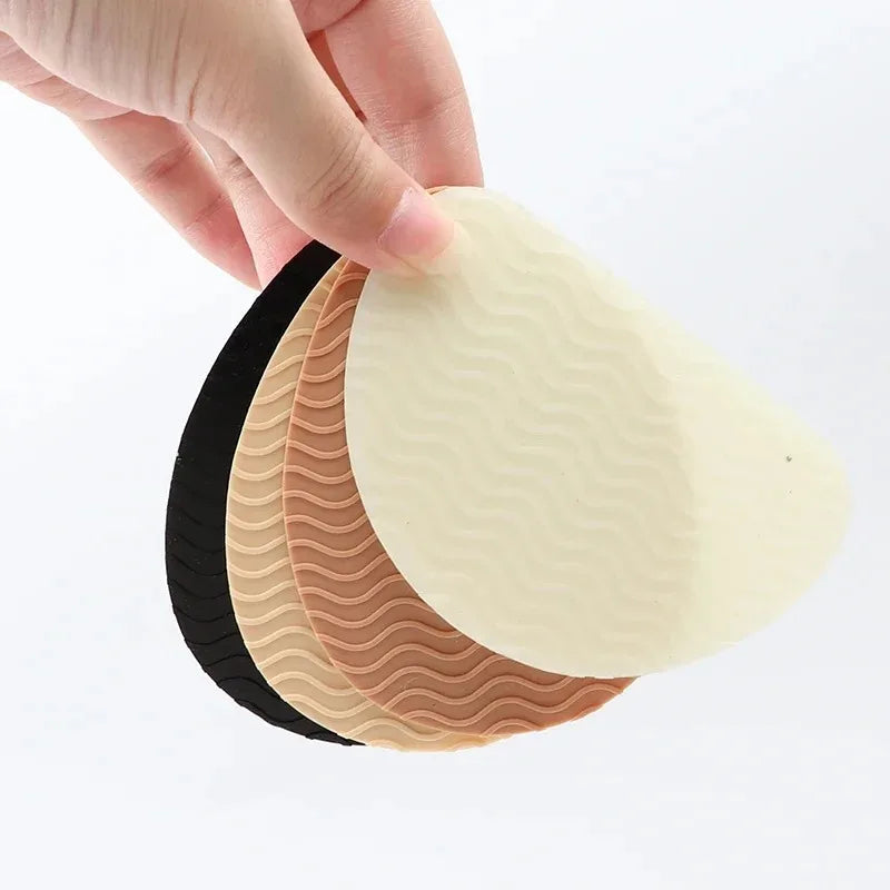 NEW high qualityrubber sole protector women's highheels non-slip wear-resistant forefoot pads repair sole self-adhesive insoles