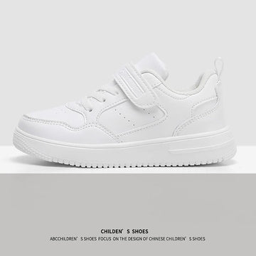 Children Sneaker Boys Casual Shoes Outdoor Leather Flat Students Walking Shoes Non-slip Girl Lightweight Sports Tennis Footwear