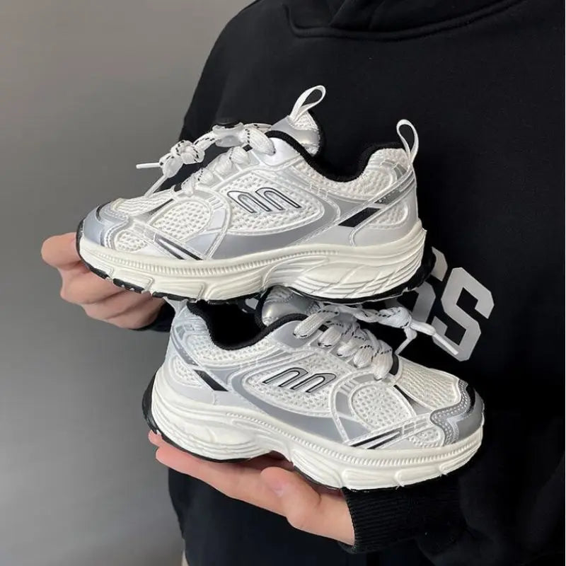 Kids Sneakers New 2025 Spring Summer Fashion Casual Sports Boys Girl Running Trainers Children Mesh Breathable Soft Sole Sneaker