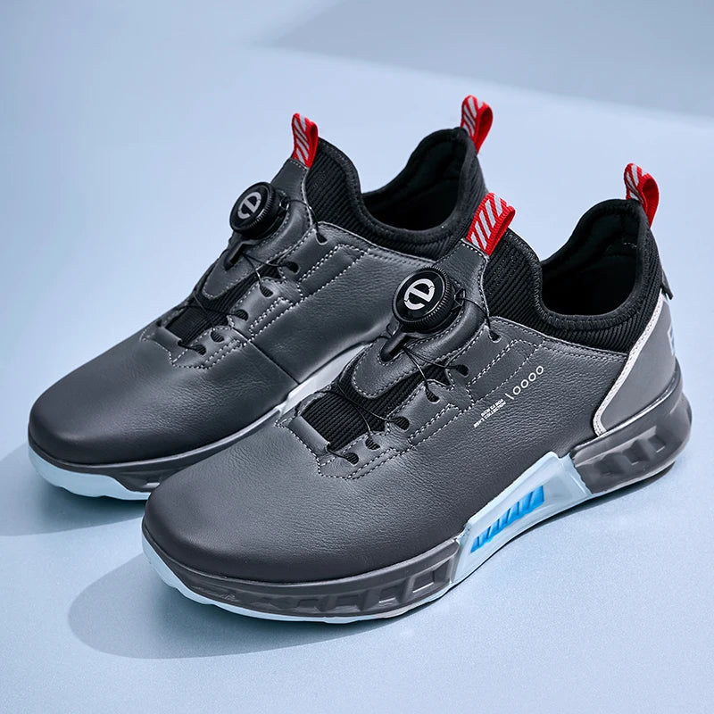 2025 New Men's Rotating Buckle Sneaker Fashionable Solid Color Lightweight Comfortable Flat Sports Outdoor Running Shoes Sneaker